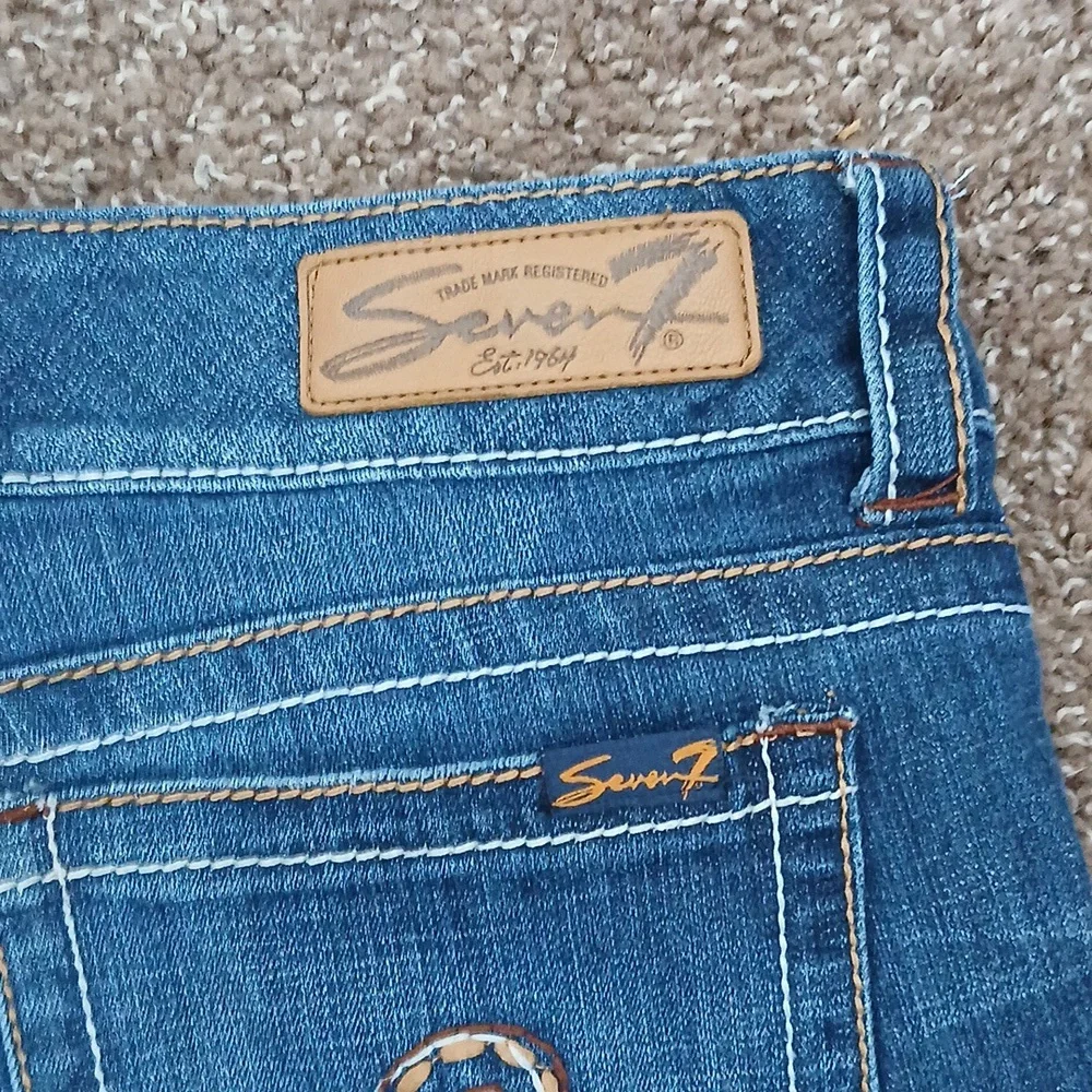 Seven7  denim bootcut jeans size 31 - Picture 8 of 15